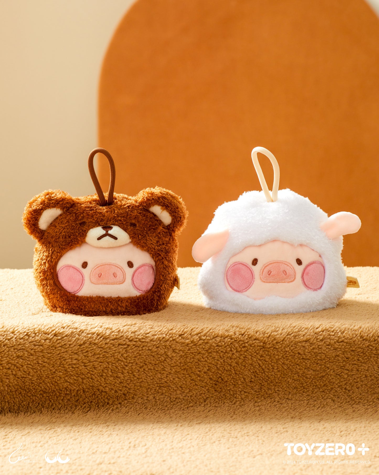 LULU THE PIGGY COSTUME SERIES - FLUFFY HAND-TOWEL (BEAR)