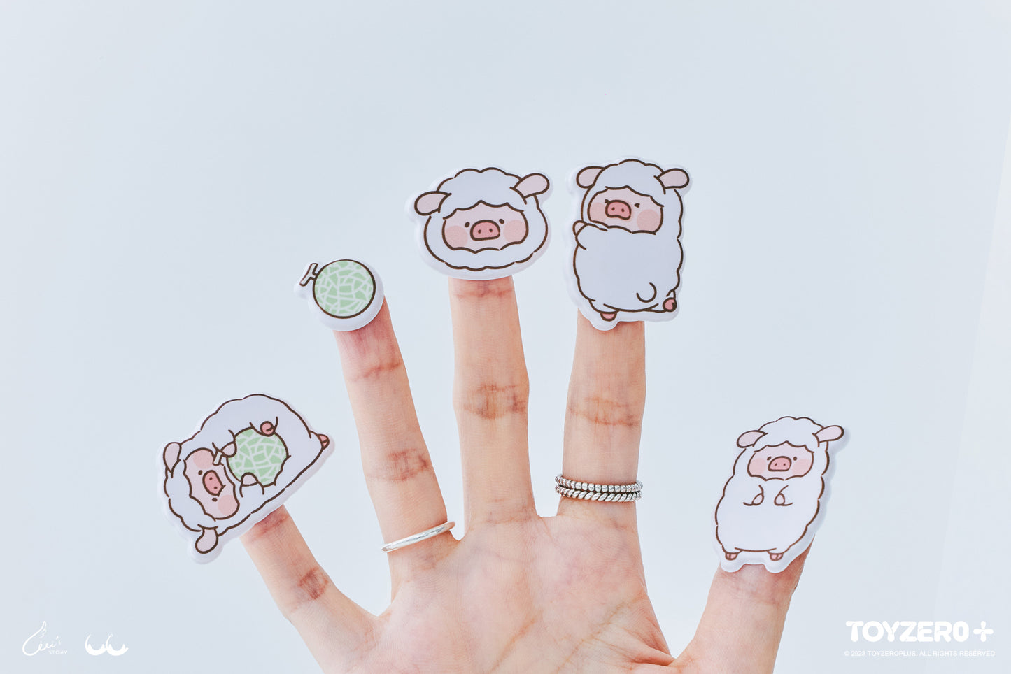 LULU THE PIGGY SPONGE STICKER - SHEEP LULU