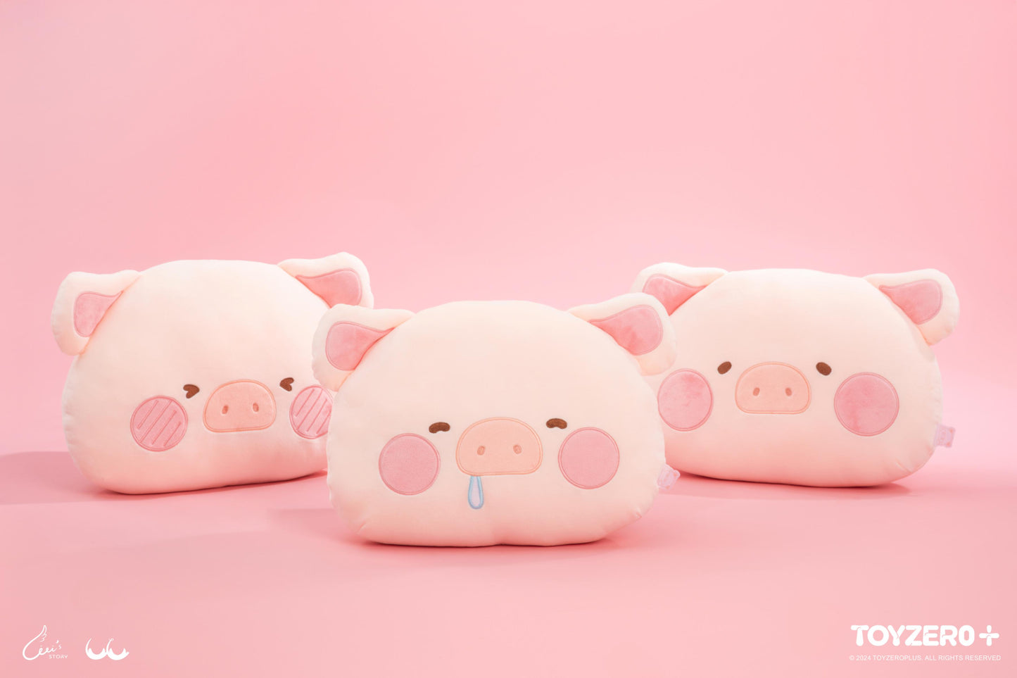 LULU THE PIGGY GENERIC - EMOJI CUSHION (HUNGRY VER.)
