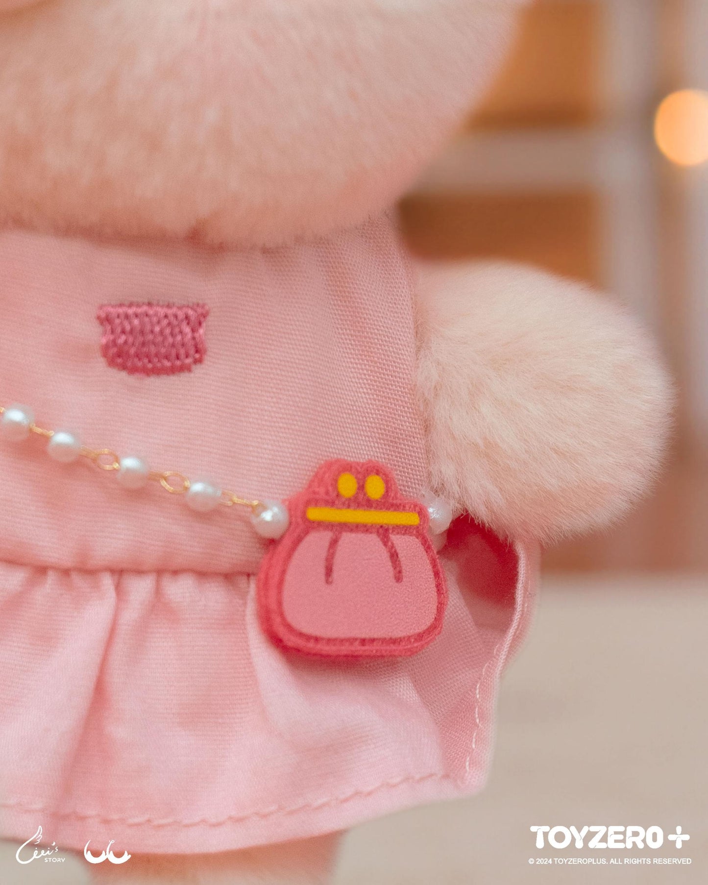 LULU THE PIGGY PINK LIFE - ELEGANT LU PLUSH KEYCHAIN