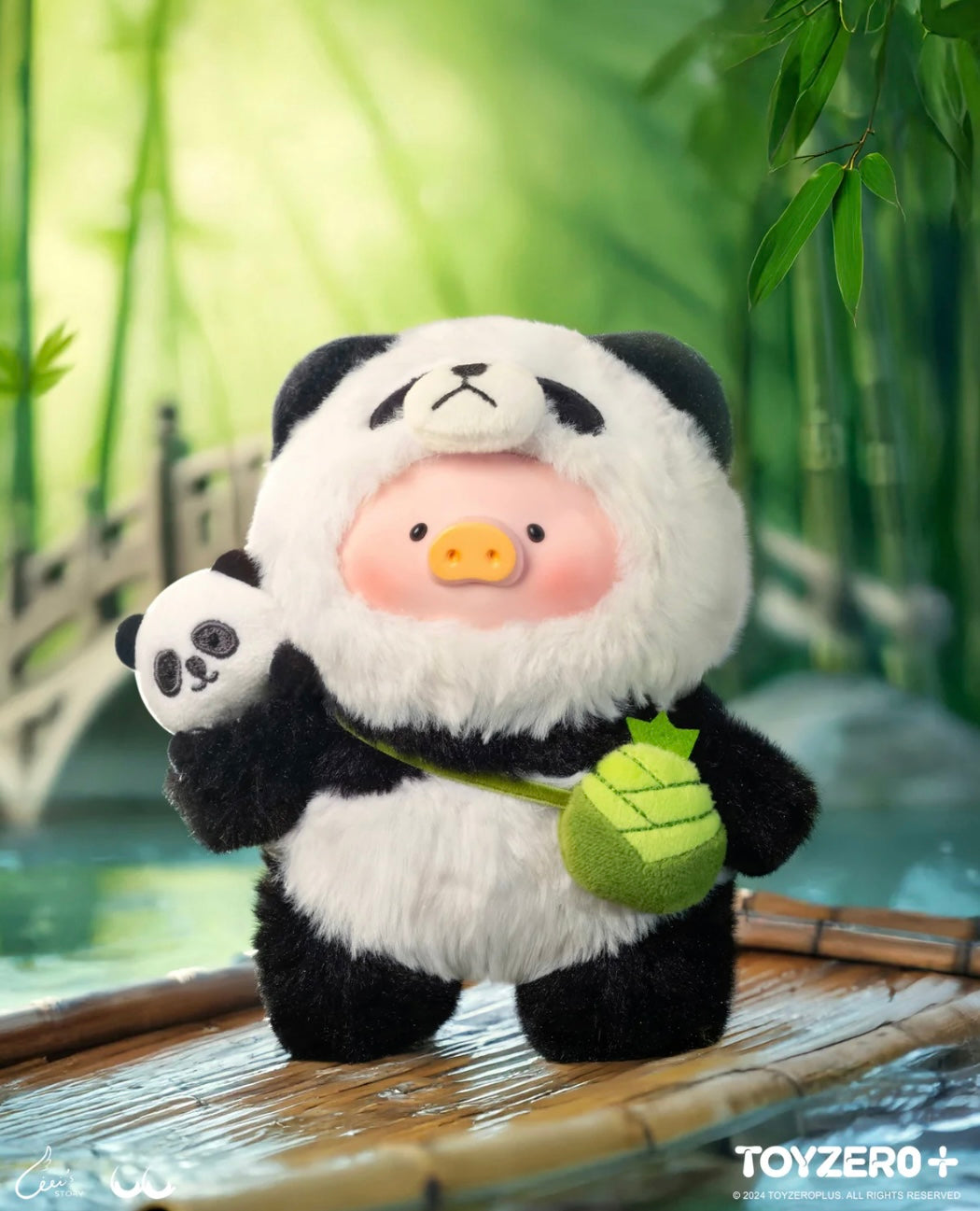 LULU THE PIGGY - VINYL FACE PLUSH KEYCHAIN (PROFESSIONAL PANDA BABYSITTER VER.)