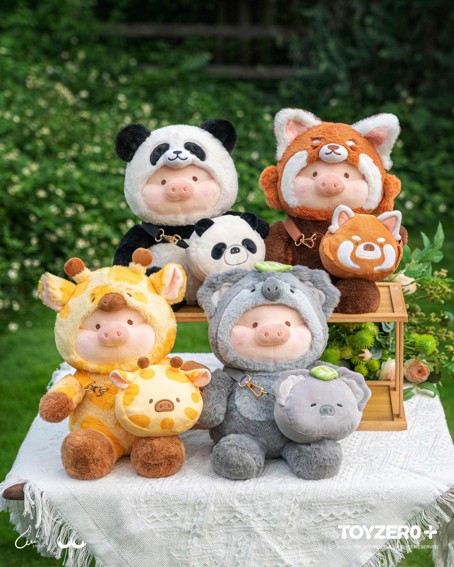 LULU THE PIGGY ANIMAL PARTY - CHEERFUL GIRAFFE LU PLUSH