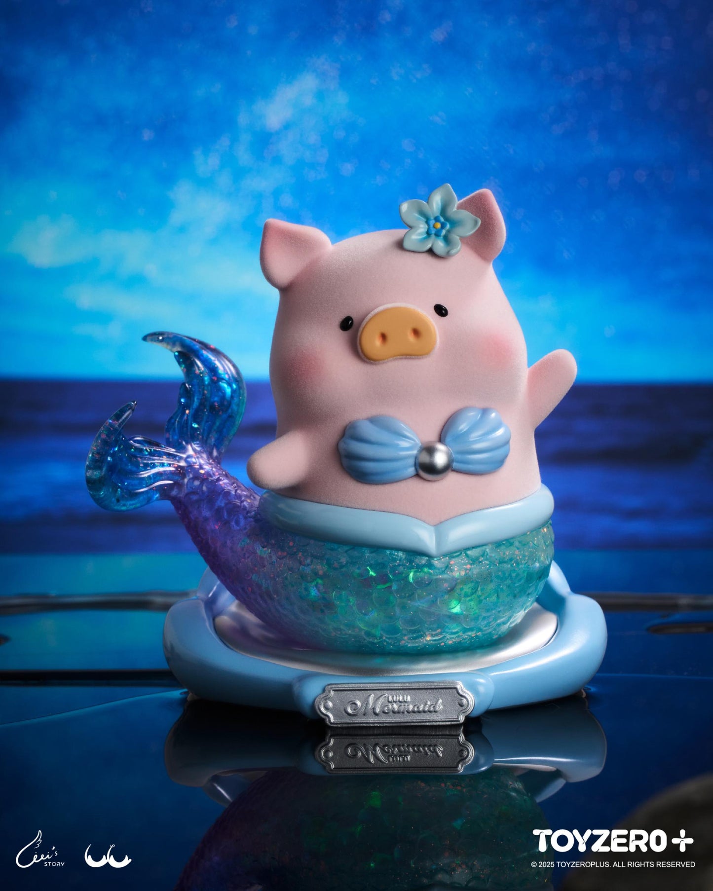 LULU THE PIGGY - XL MERMAID (AZURE)