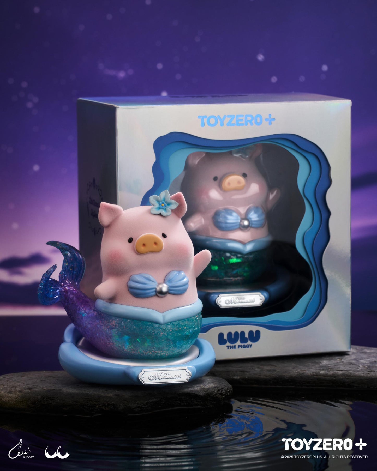 LULU THE PIGGY - XL MERMAID (AZURE)