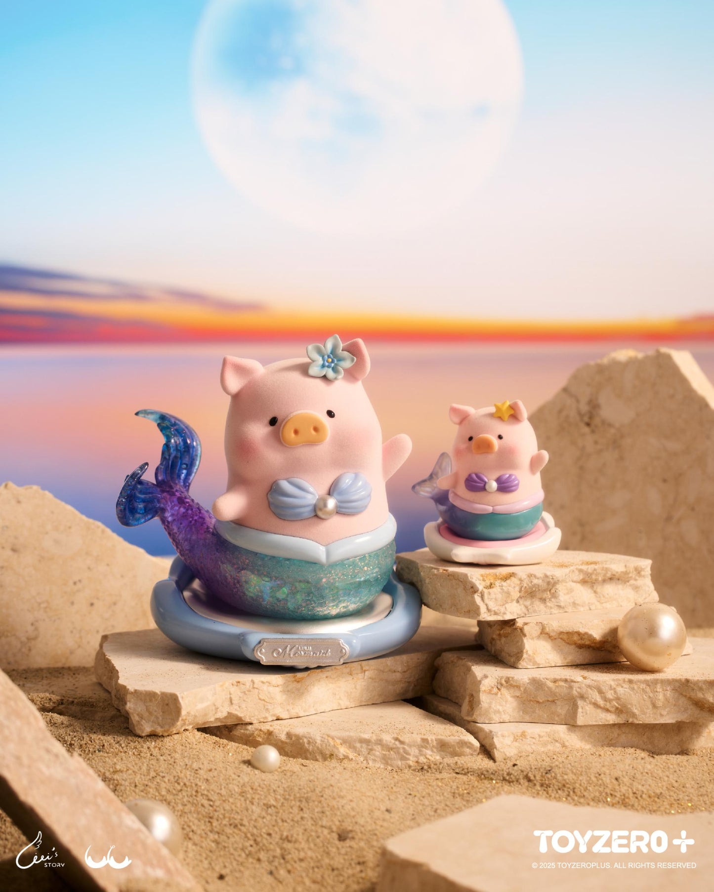 LULU THE PIGGY - XL MERMAID (AZURE)