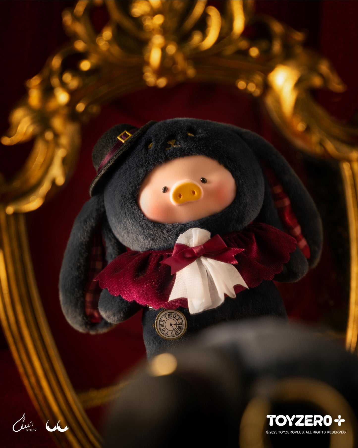 LULU THE PIGGY - VINYL FACE PLUSH KEYCHAIN (MAGICIAN BUNNY LULU VER.)