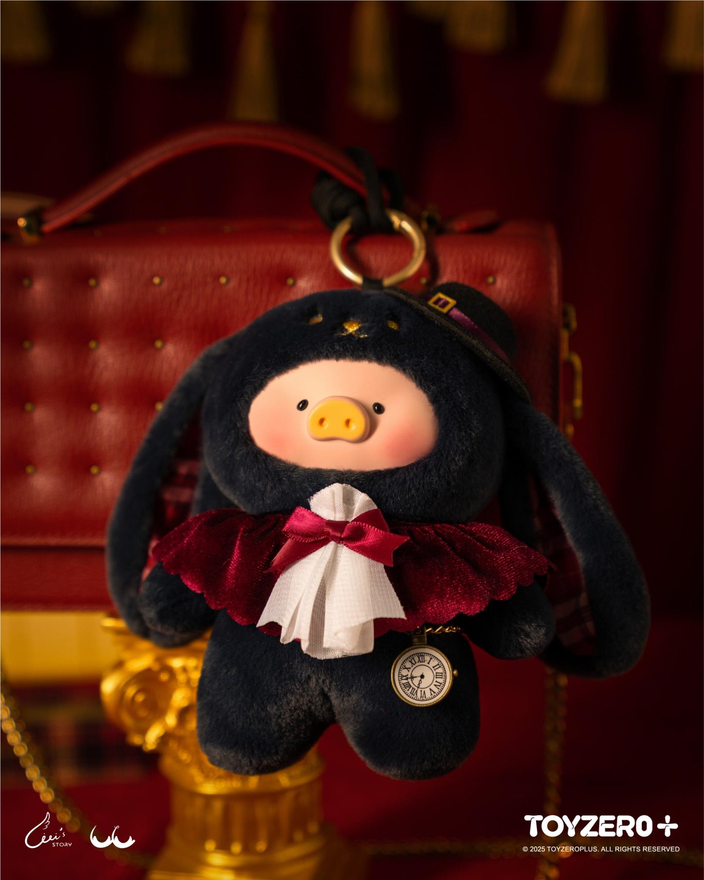 LULU THE PIGGY - VINYL FACE PLUSH KEYCHAIN (MAGICIAN BUNNY LULU VER.)