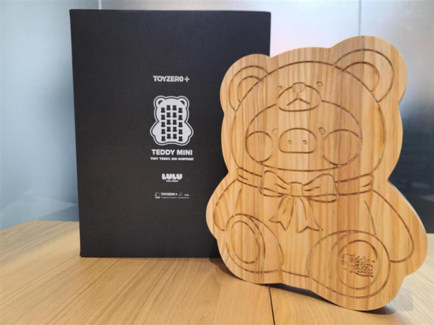 LuLu the Piggy - Teddy Mini Wooden Display
