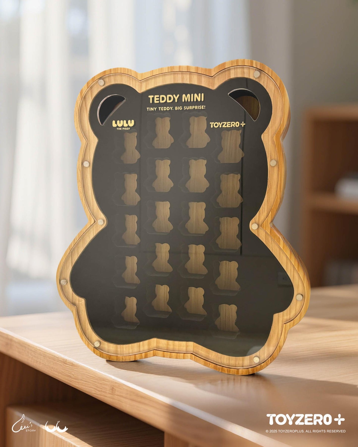 LuLu the Piggy - Teddy Mini Wooden Display