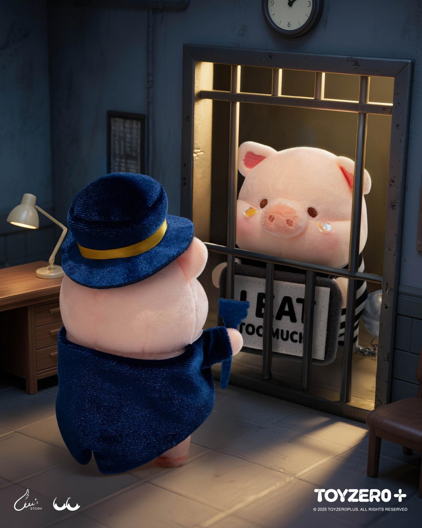 LuLu the Piggy LuLuLand - Billionaire Lu Plush Keychain