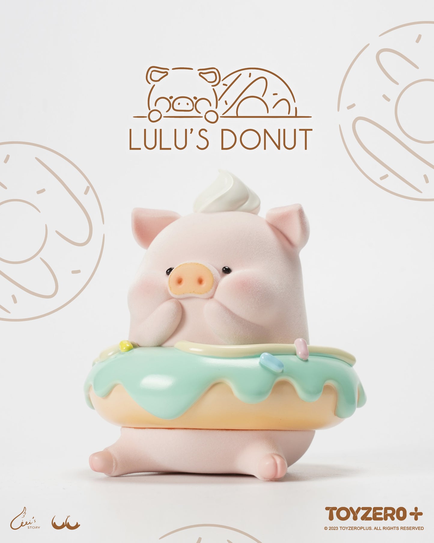 LULU THE PIGGY - XL DONUT