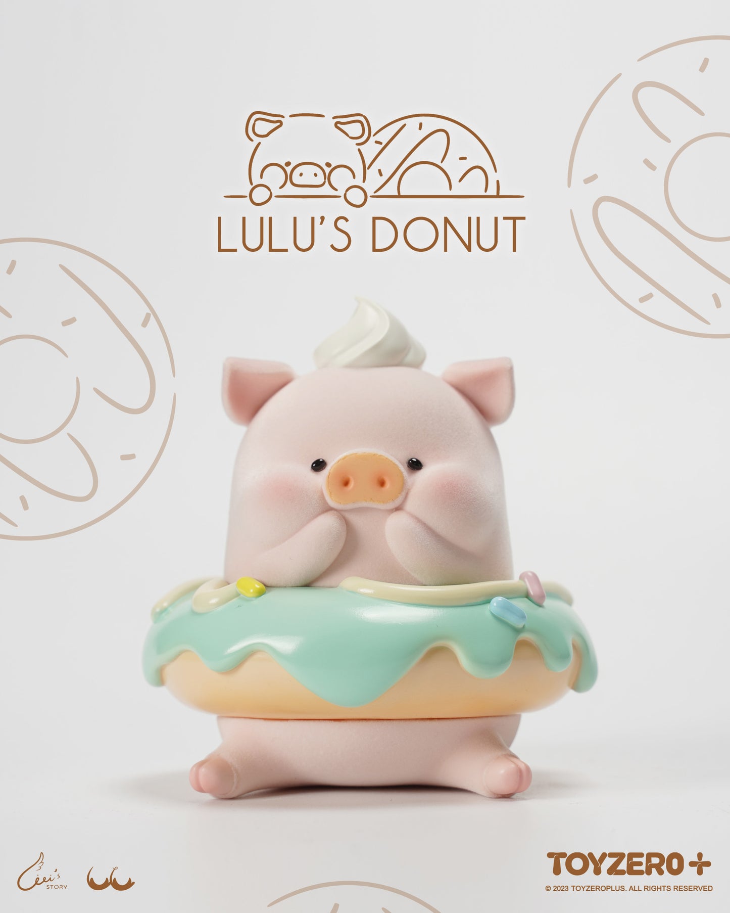 LULU THE PIGGY - XL DONUT