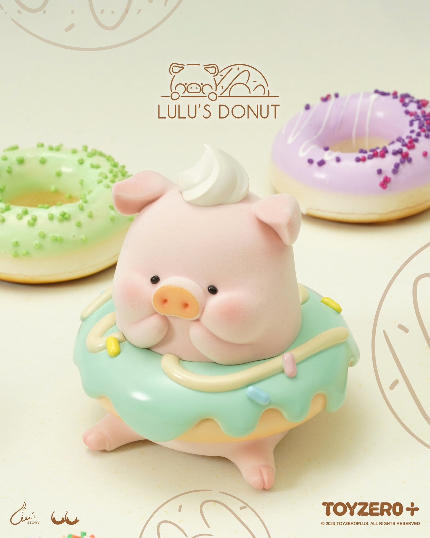 LULU THE PIGGY - XL DONUT