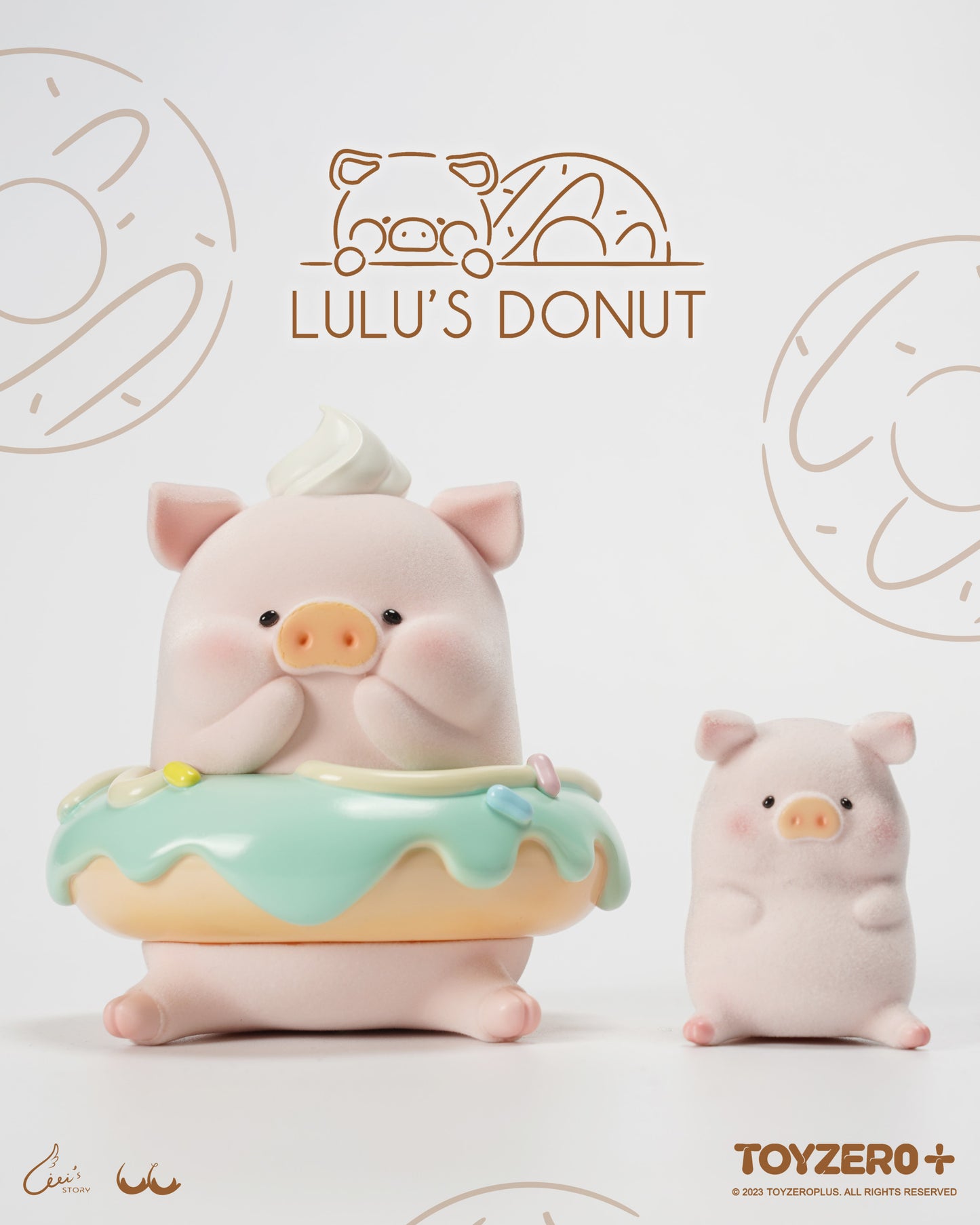 LULU THE PIGGY - XL DONUT