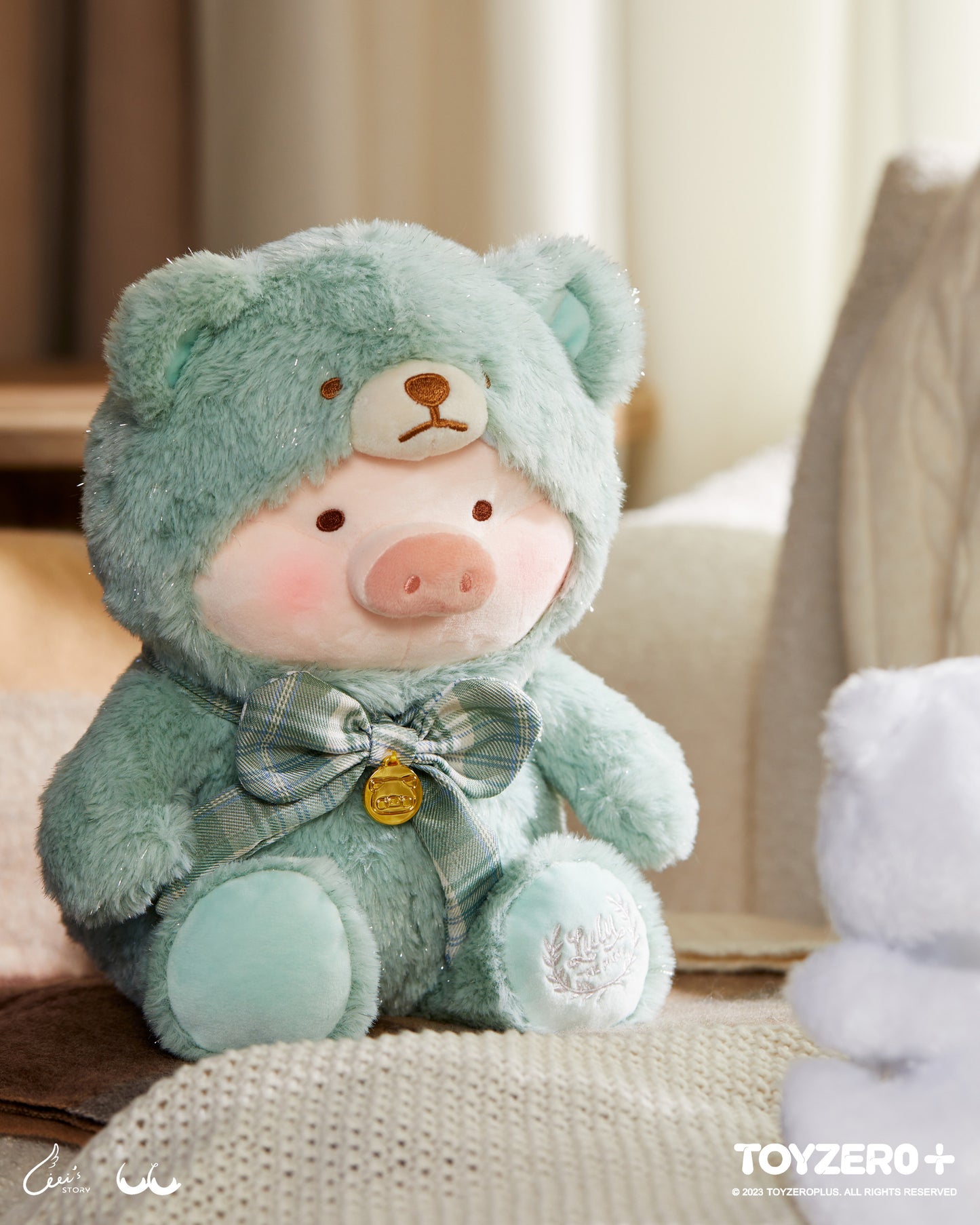 LULU THE PIGGY - 25CM TEDDY LULU PLUSH (THE FOREST EDITION - MINT GREEN)