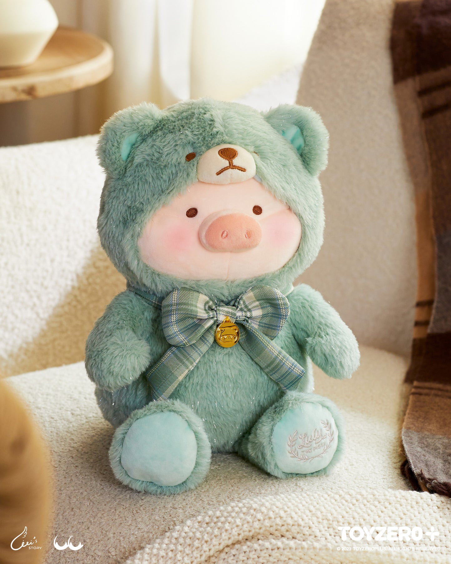 LULU THE PIGGY - 25CM TEDDY LULU PLUSH (THE FOREST EDITION - MINT GREEN)