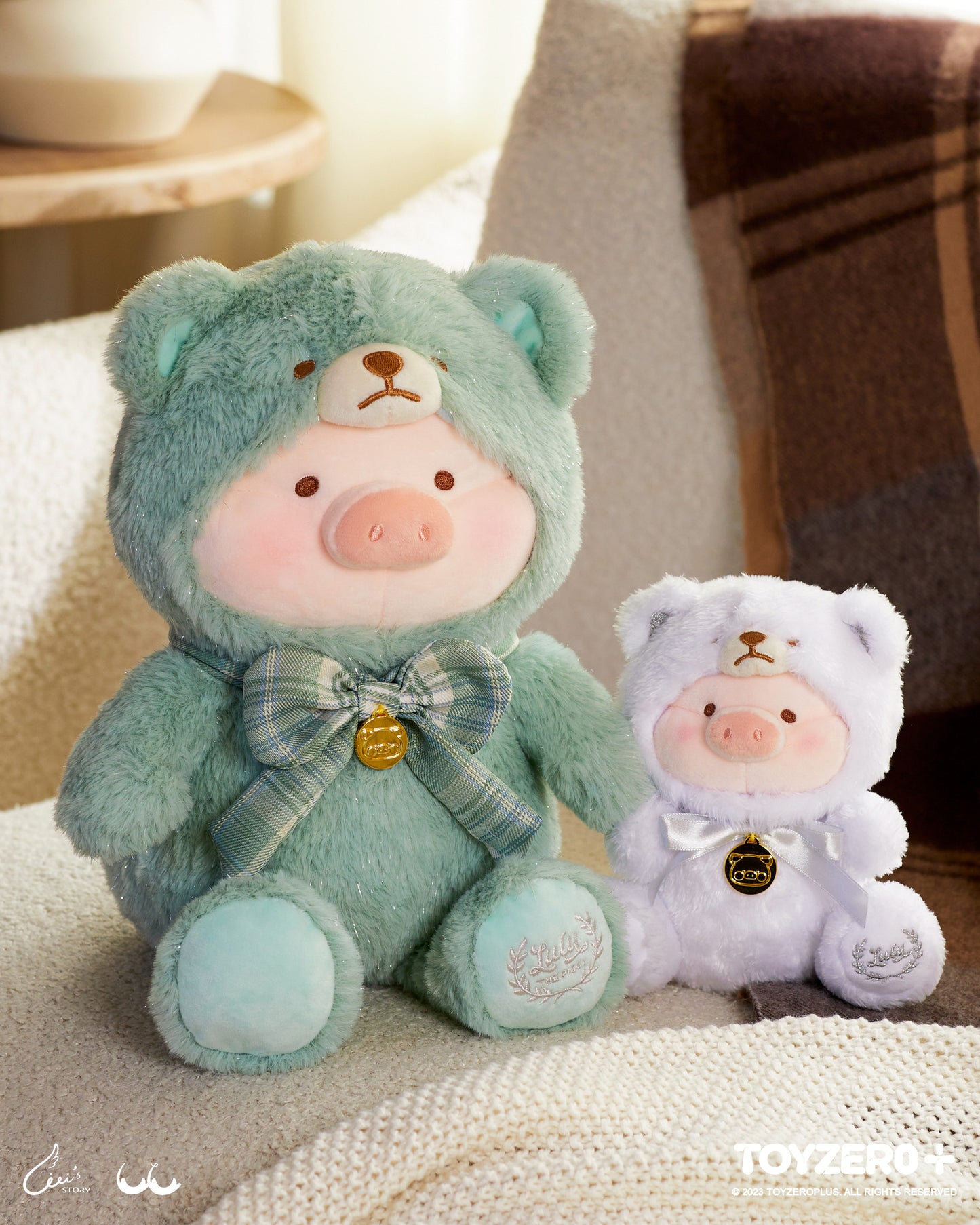 LULU THE PIGGY - 25CM TEDDY LULU PLUSH (THE FOREST EDITION - MINT GREEN)