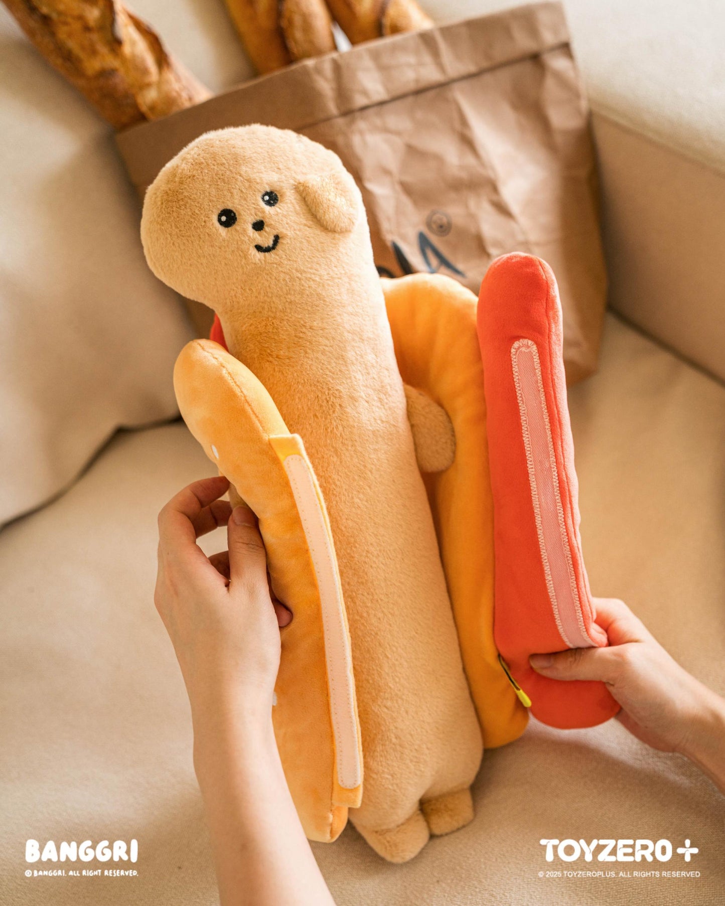 BANGGRI Bakery Series - 45cm Plush (Hot Dog GINGAE)