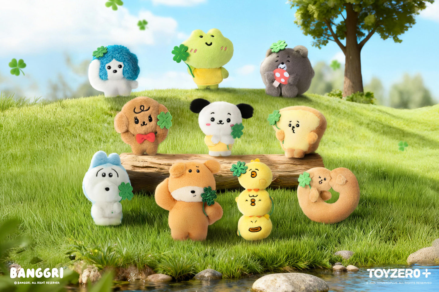 BANGGRI Generic Series - Lucky Clover Plush Keychain (Blind Box)