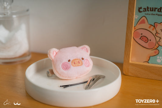 LuLu The Piggy Caturday - LuLu Plush Hair Clip