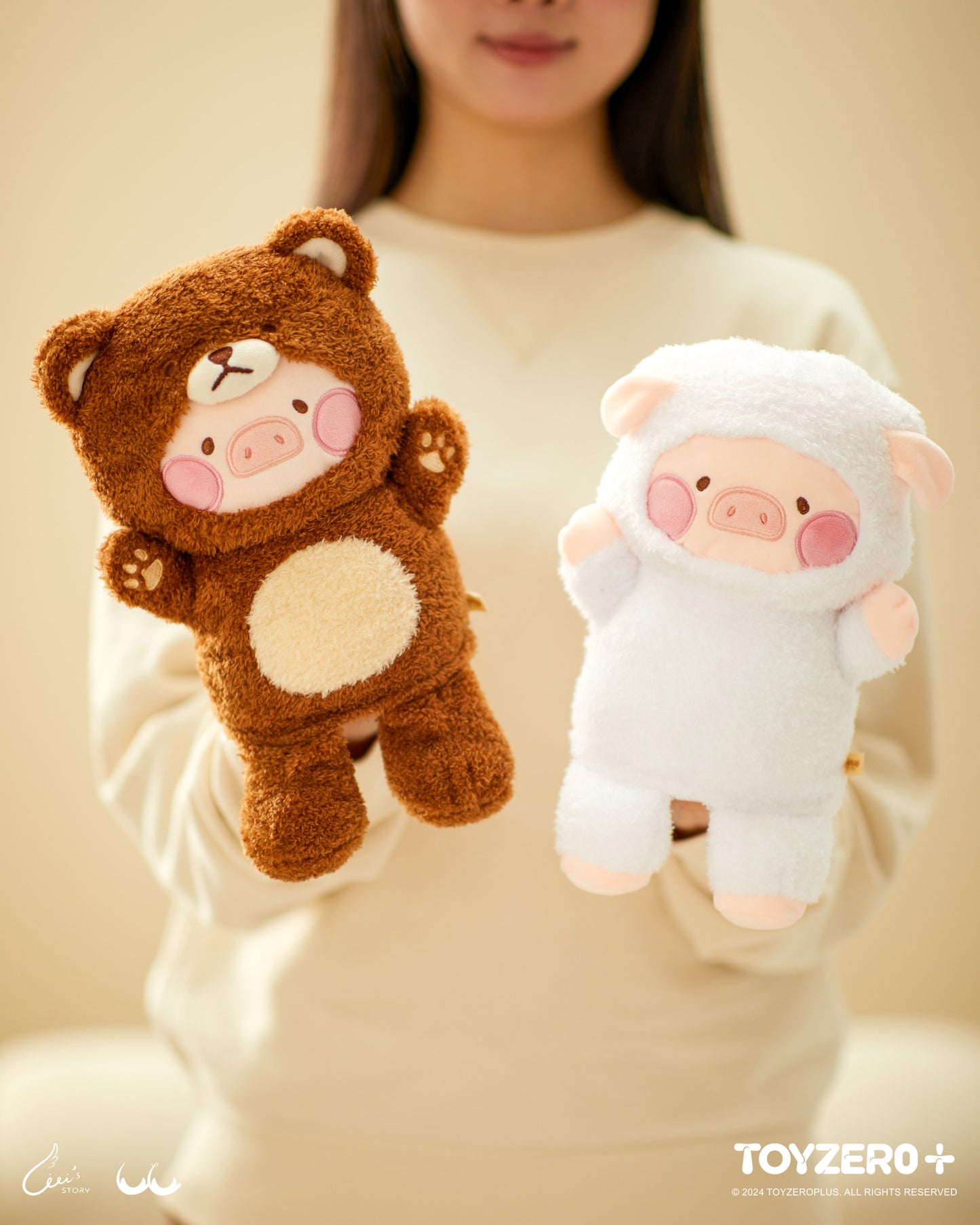 LULU THE PIGGY COSTUME SERIES - FLUFFY HAND PUPPETS (SHEEP LULU)