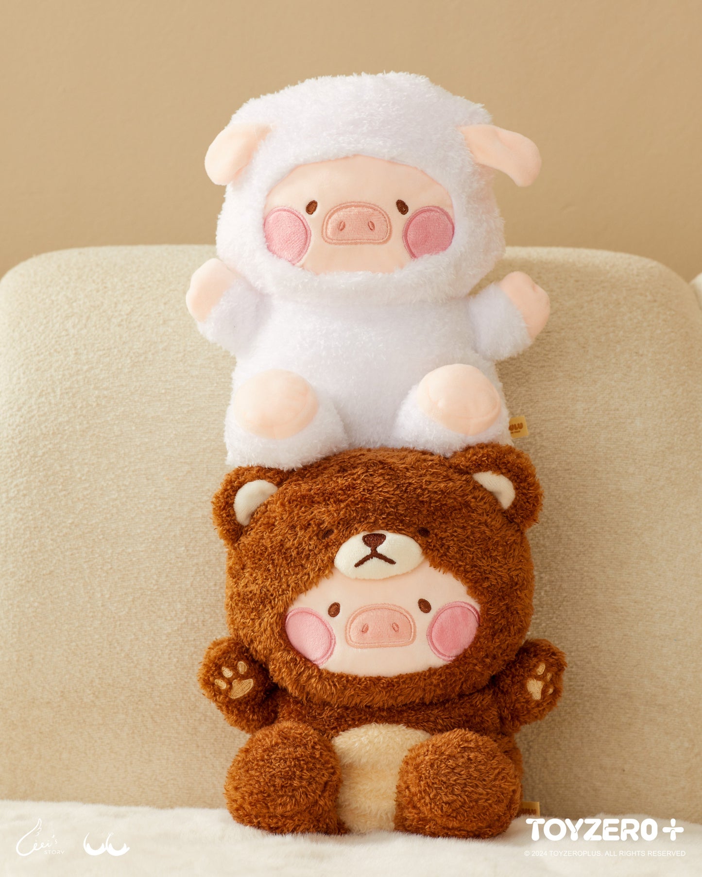 LULU THE PIGGY COSTUME SERIES - FLUFFY HAND PUPPETS (SHEEP LULU)