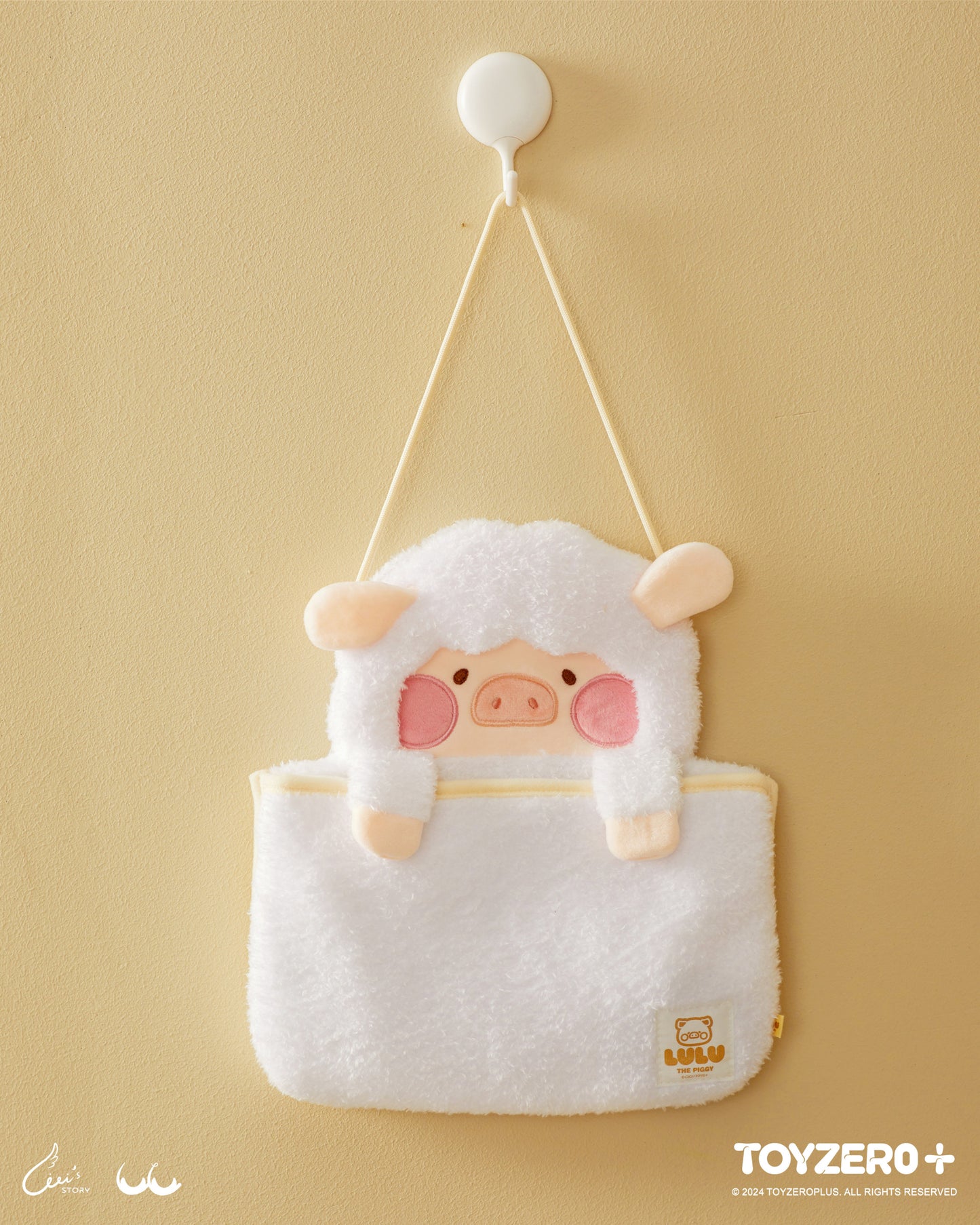 LULU THE PIGGY COSTUME SERIES - FLUFFY WALL BAG (SHEEP LULU)