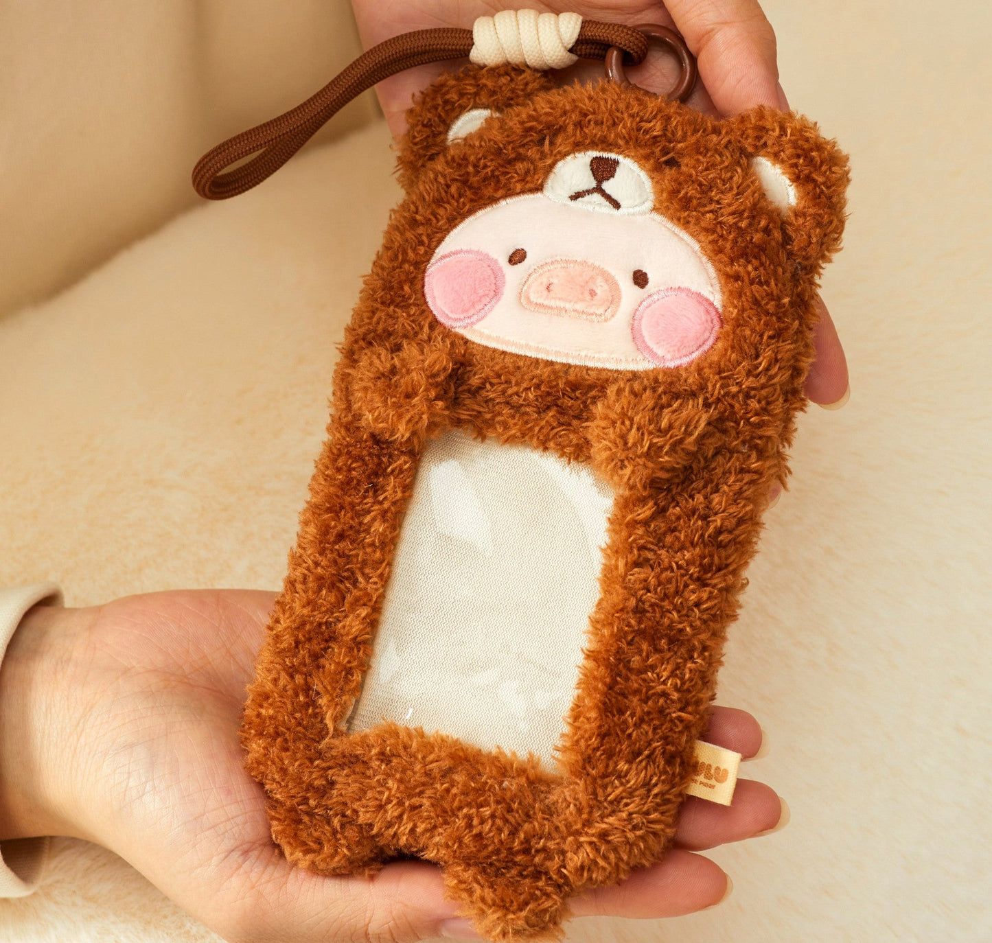 LULU THE PIGGY COSTUME SERIES - PHOTOCARD HOLDER KEYRING (BEAR LULU)