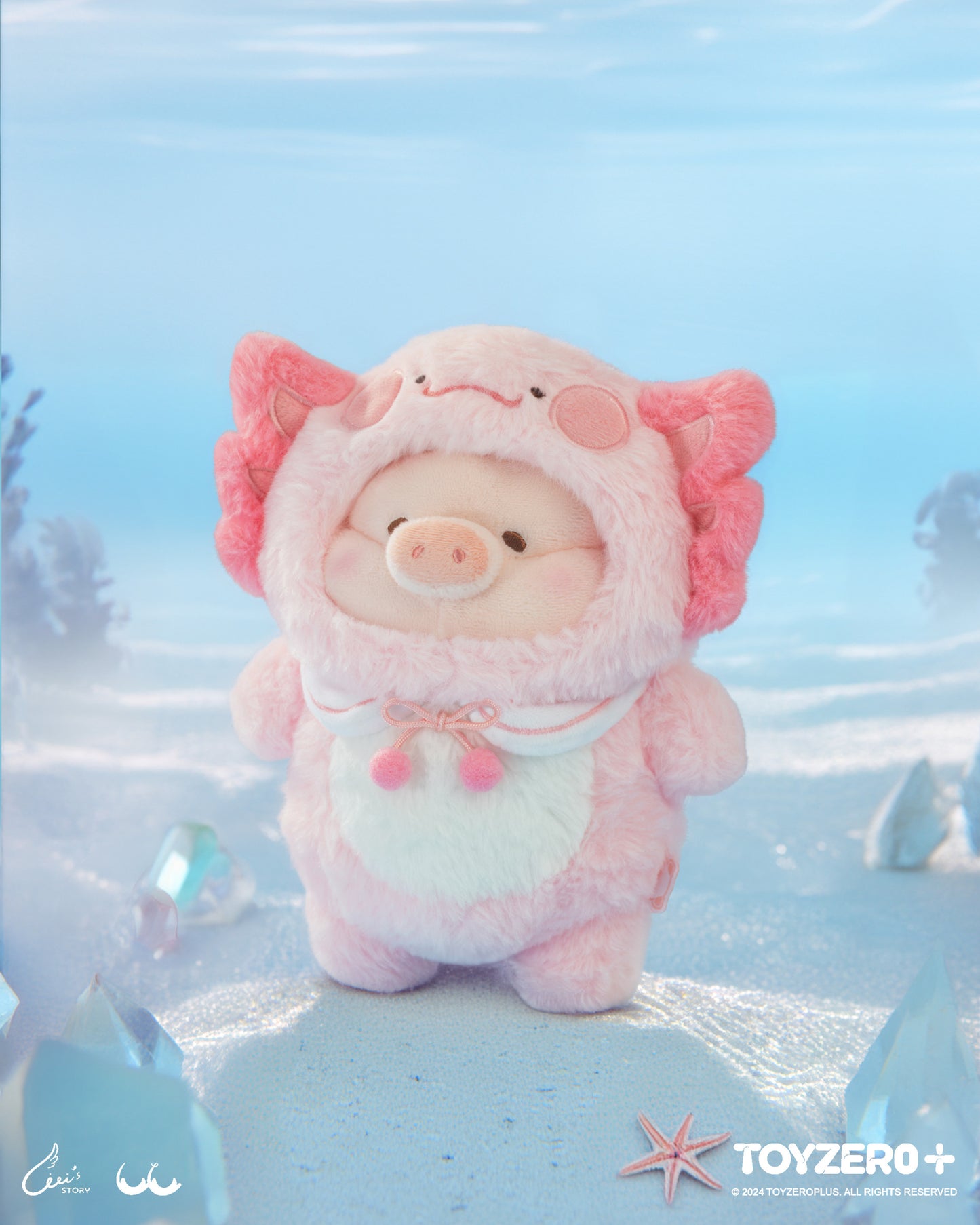 LULU THE PIGGY OCEAN - 18CM AXOLOTL LULU PLUSH TOY