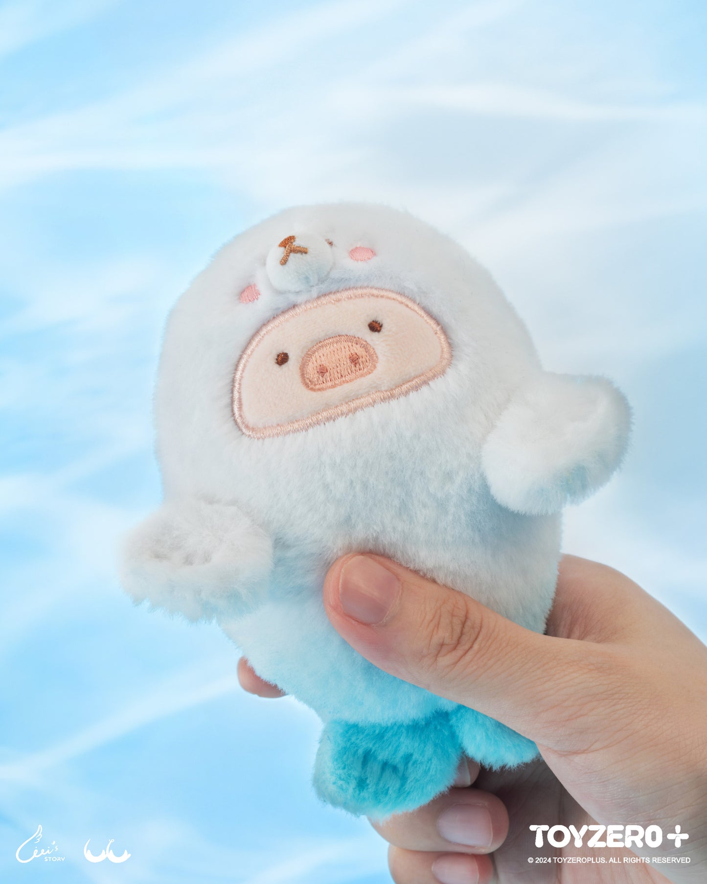 LULU THE PIGGY OCEAN - BABY SEAL LU PLUSH KEYCHAIN