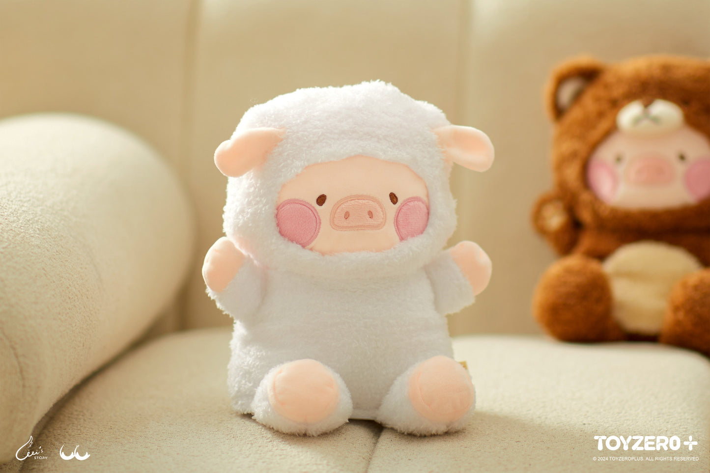 LULU THE PIGGY COSTUME SERIES - FLUFFY HAND PUPPETS (SHEEP LULU)