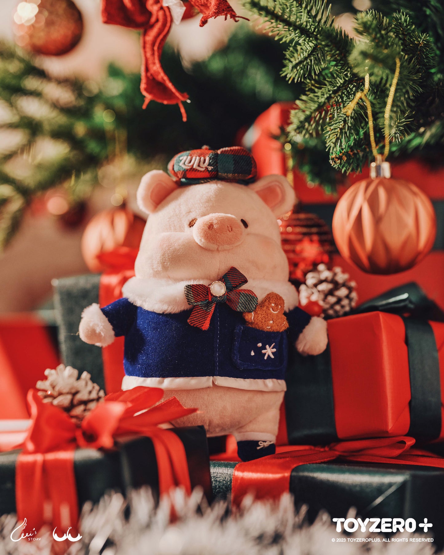 LULU THE PIGGY X'MAS - 18CM WINTER LULU PLUSH