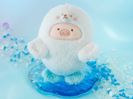 LULU THE PIGGY OCEAN - BABY SEAL LU PLUSH KEYCHAIN
