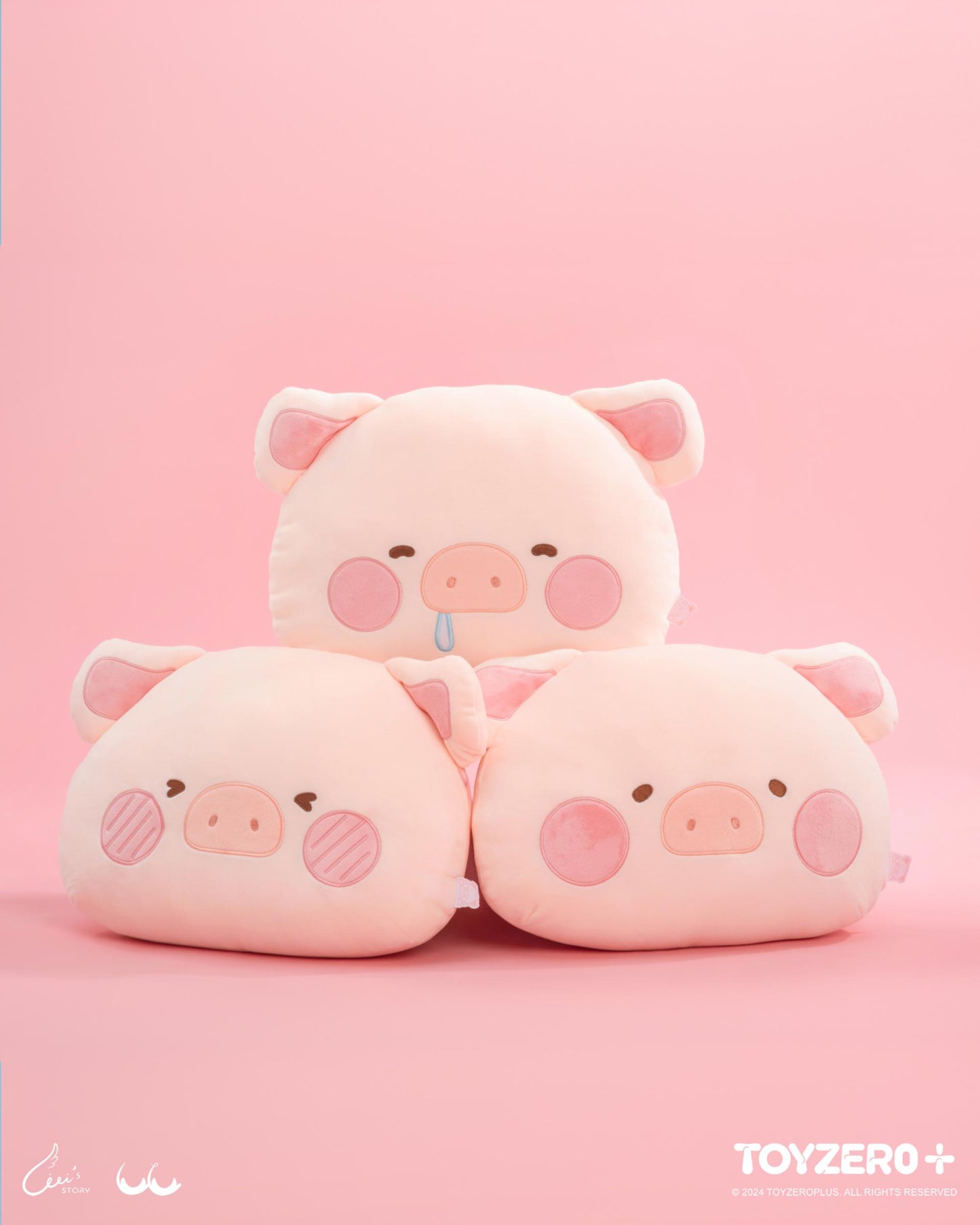 LULU THE PIGGY GENERIC - EMOJI CUSHION (HUNGRY VER.)