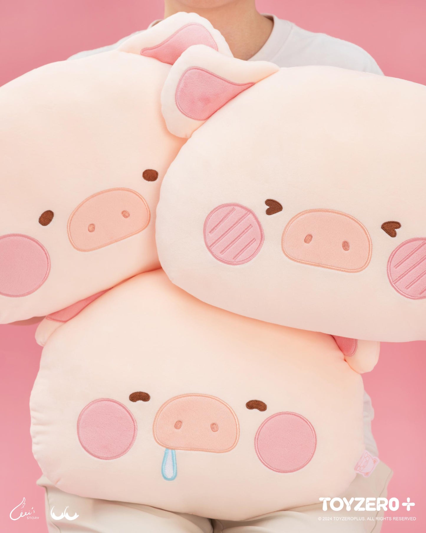 LULU THE PIGGY GENERIC - EMOJI CUSHION (HUNGRY VER.)