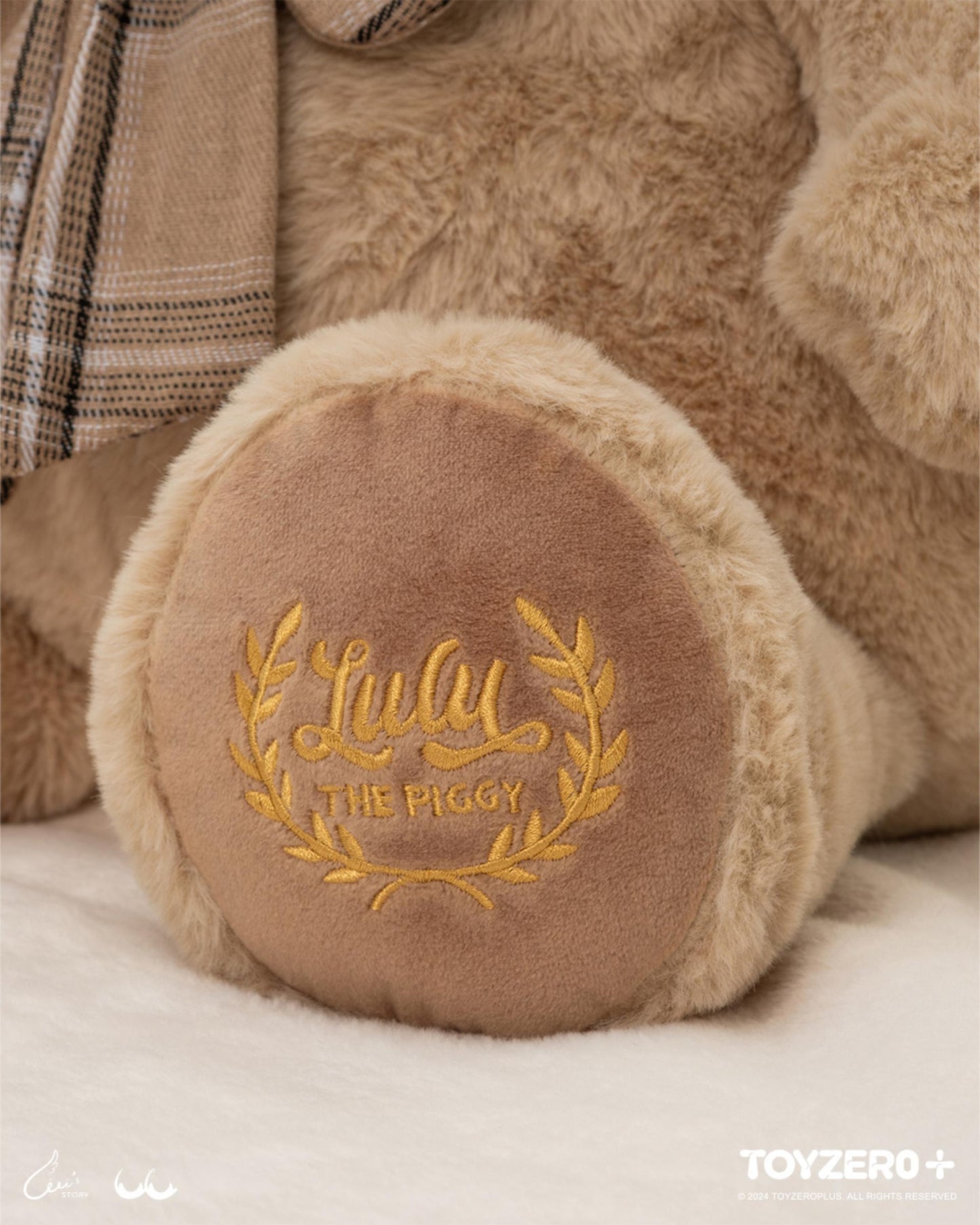 LULU THE PIGGY - 40CM TEDDY LULU PLUSH (Khaki)