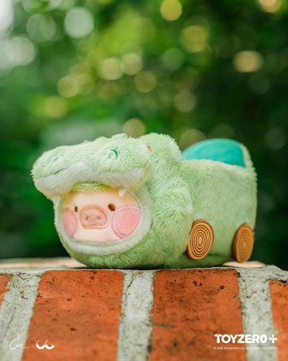 LULU THE PIGGY ANIMAL PARTY - SPEEDING CROCODILE LU PLUSH KEYCHAIN