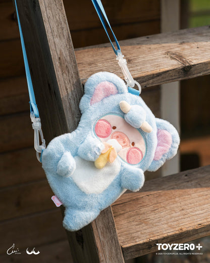 LULU THE PIGGY ANIMAL PARTY - ELEPHANT LU PLUSH CROSSBODY BAG