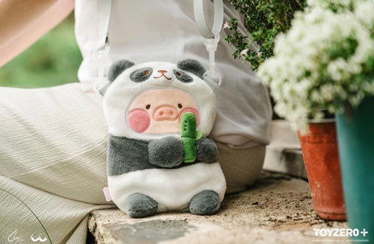 LULU THE PIGGY ANIMAL PARTY - PANDA LU PLUSH CROSSBODY BAG
