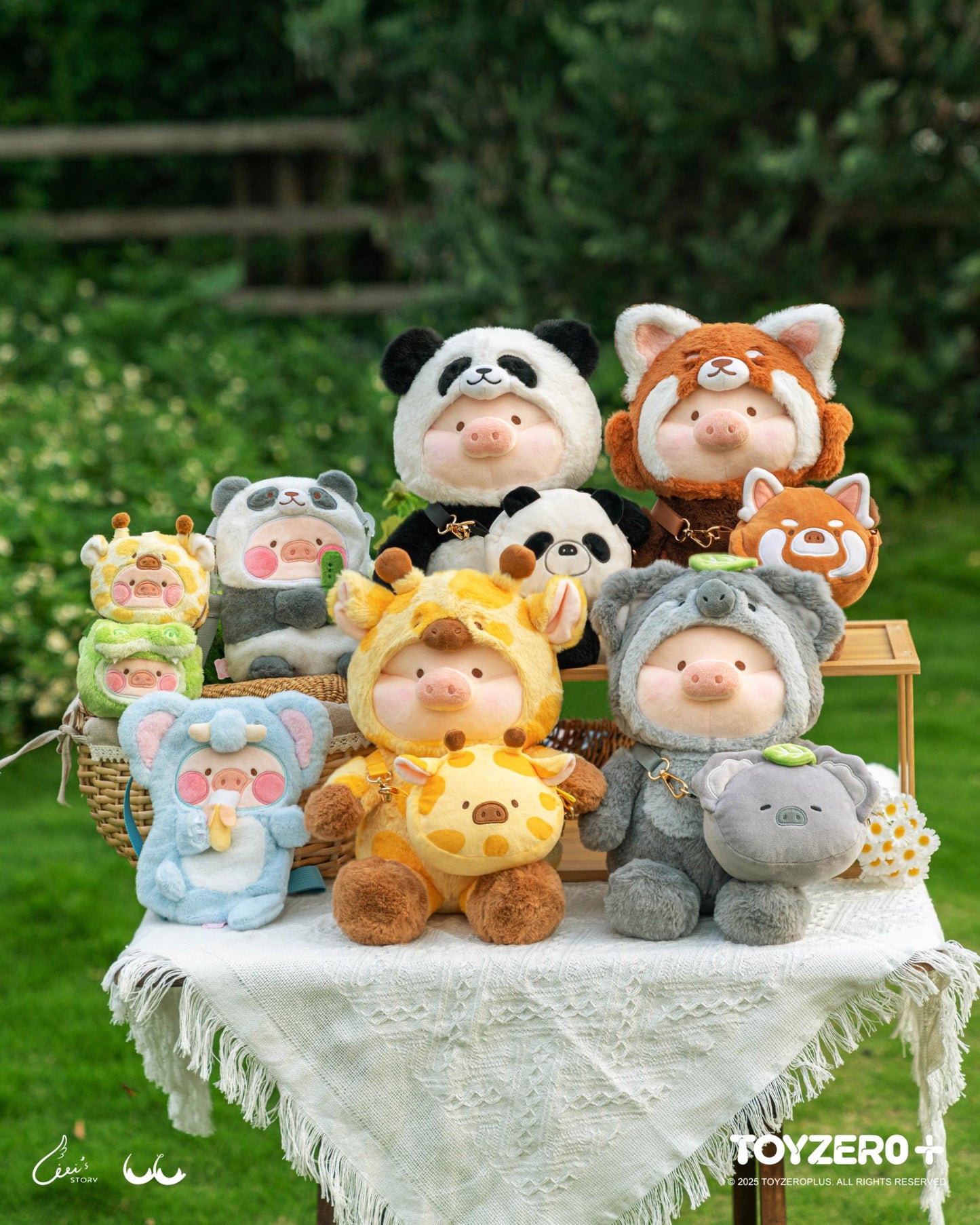 LULU THE PIGGY ANIMAL PARTY - CHEERFUL GIRAFFE LU PLUSH