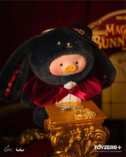 LULU THE PIGGY - VINYL FACE PLUSH KEYCHAIN (MAGICIAN BUNNY LULU VER.)