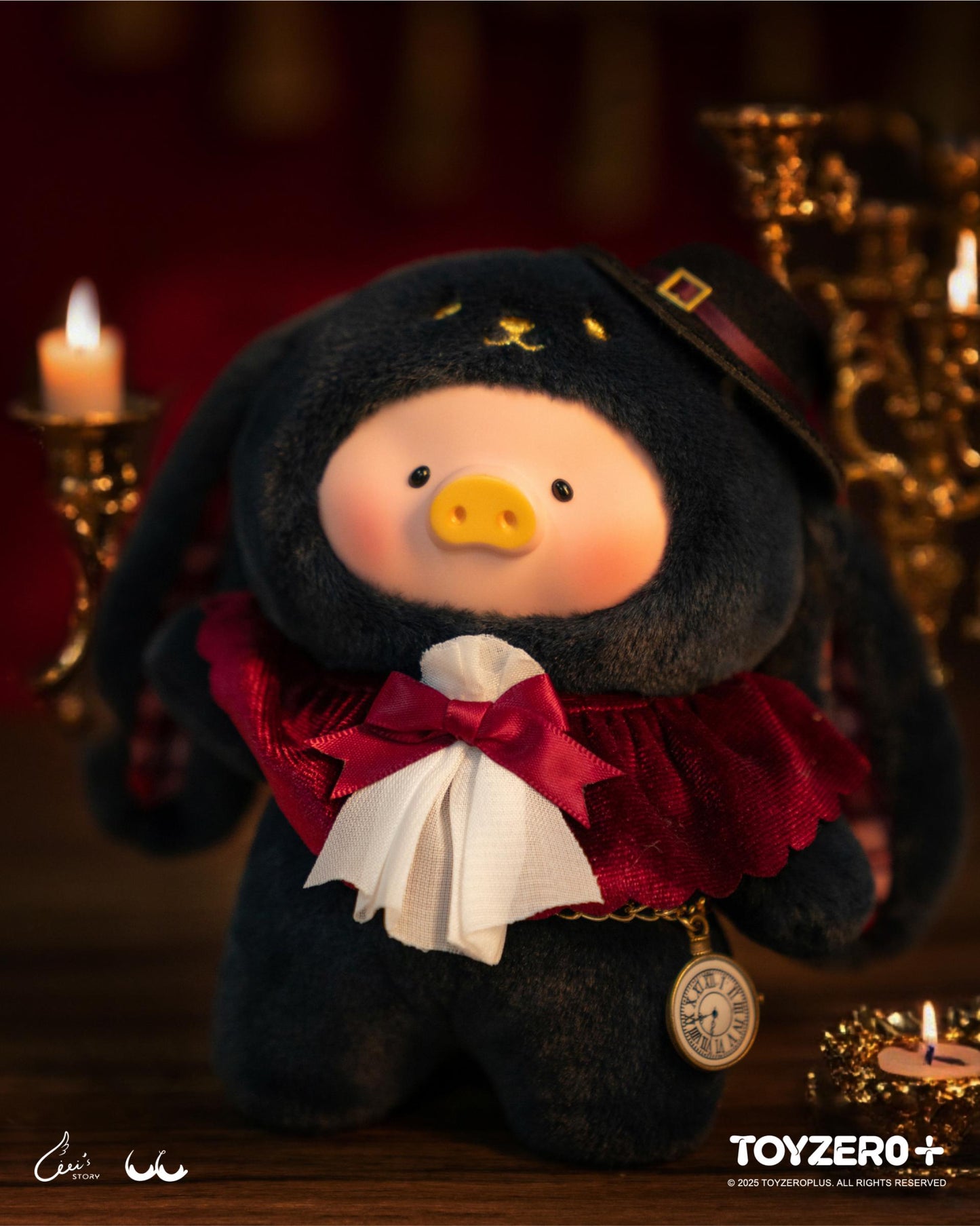 LULU THE PIGGY - VINYL FACE PLUSH KEYCHAIN (MAGICIAN BUNNY LULU VER.)