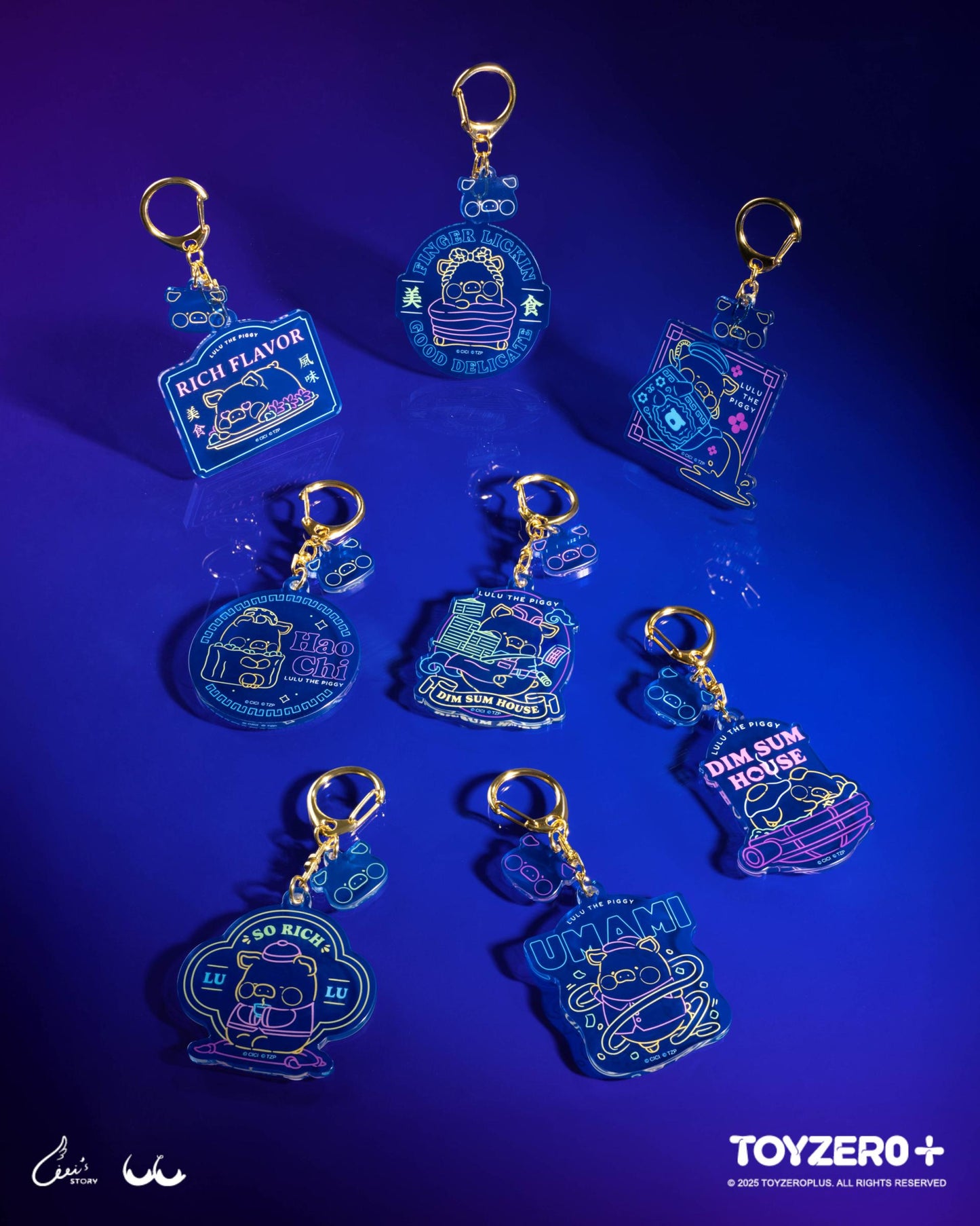 LuLu the Piggy Lu's Table - Staff LuLu's Daily Routine Acrylic Keychain (Blind Box)