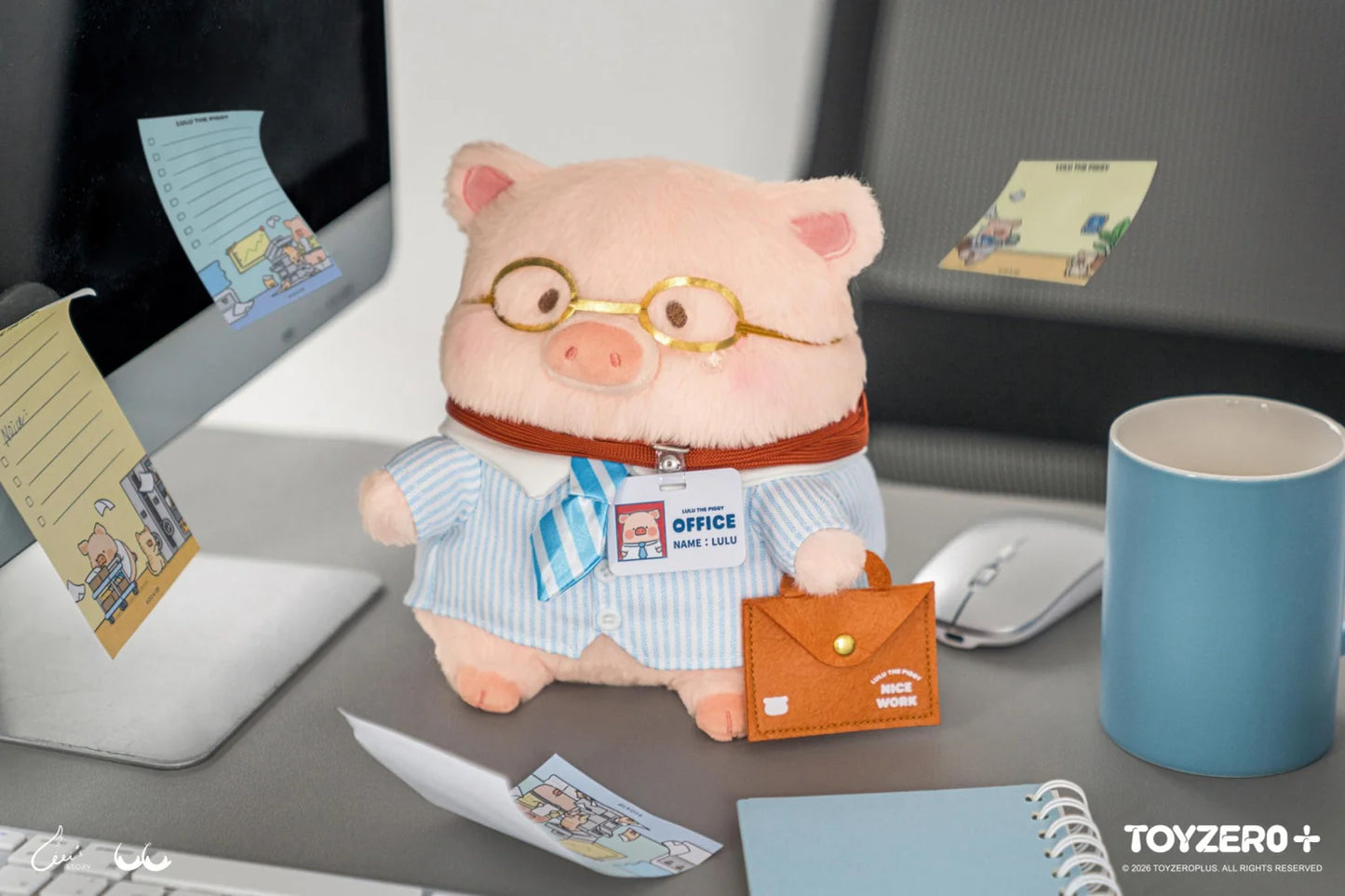 LuLu the Piggy Office Series - The Best Staff LuLu Plush