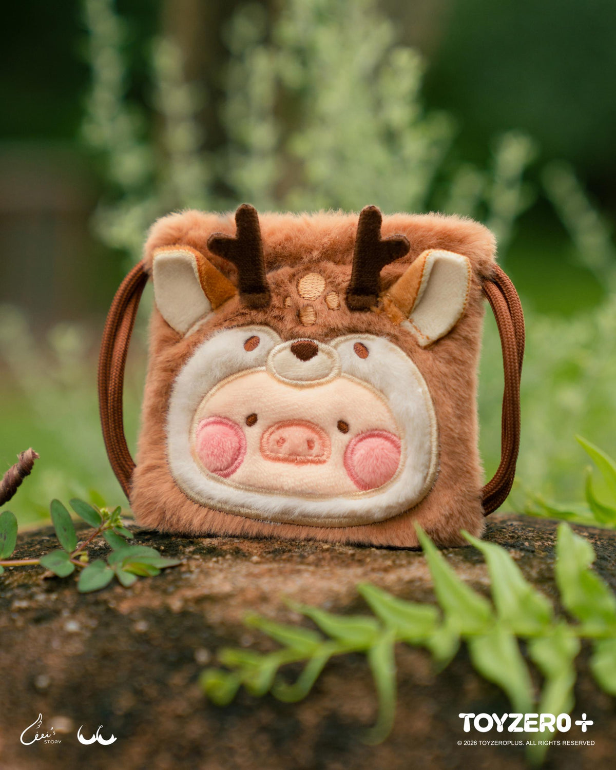 LuLu the Piggy Animal Party Vol. 2 - Mini Drawstring Plush Earphone Bag Keychain (Blind Box)