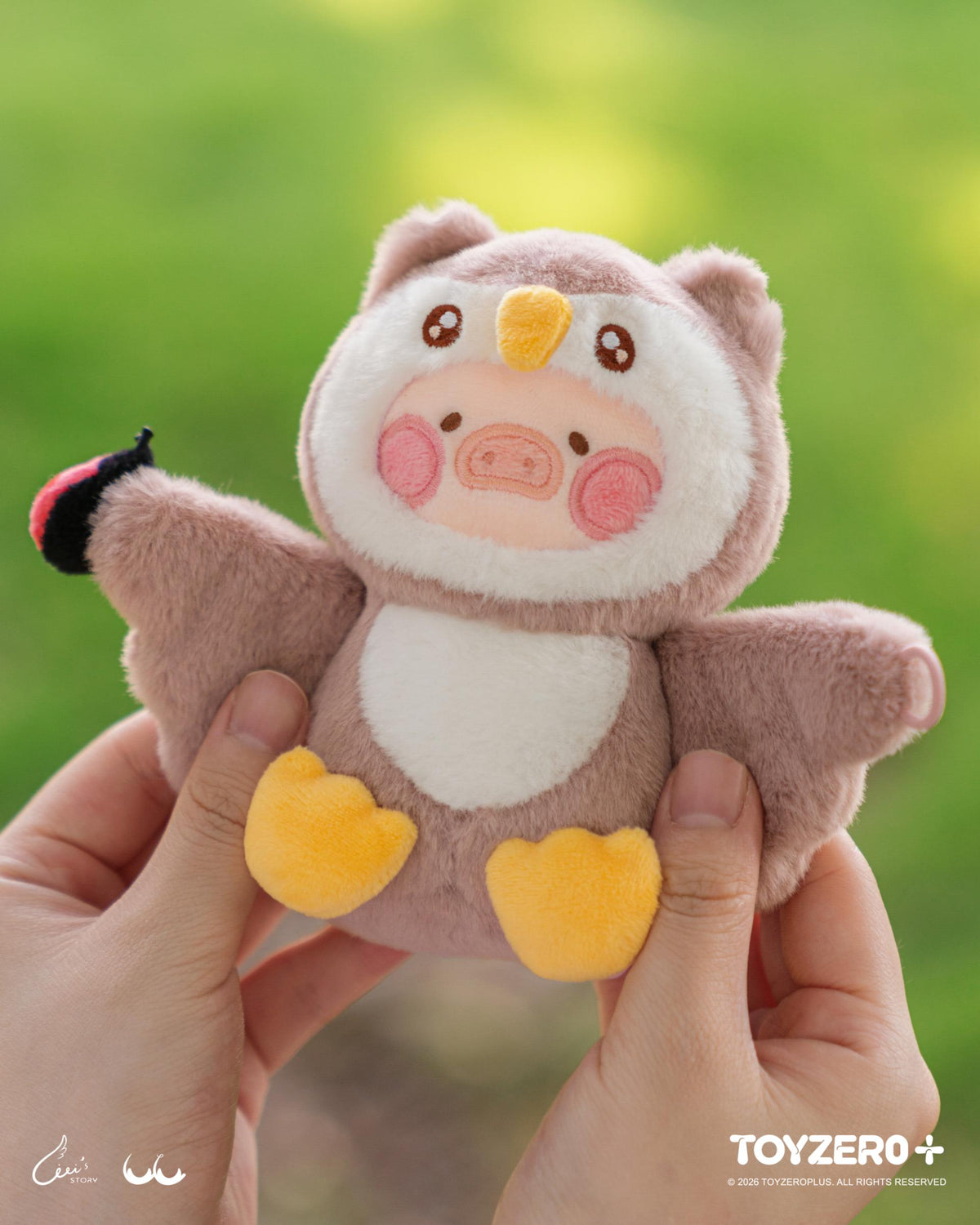 LuLu the Piggy Animal Party Vol. 2 - Huggy Plush Keychain (Owl Lu ver.)