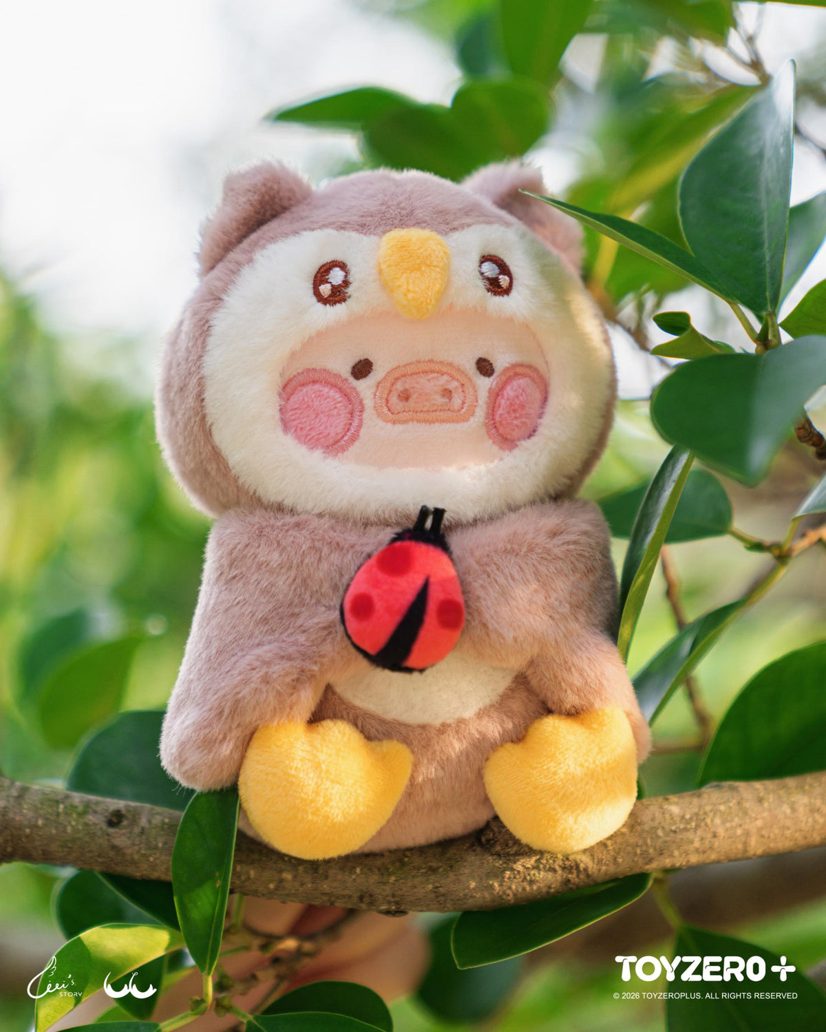 LuLu the Piggy Animal Party Vol. 2 - Huggy Plush Keychain (Owl Lu ver.)