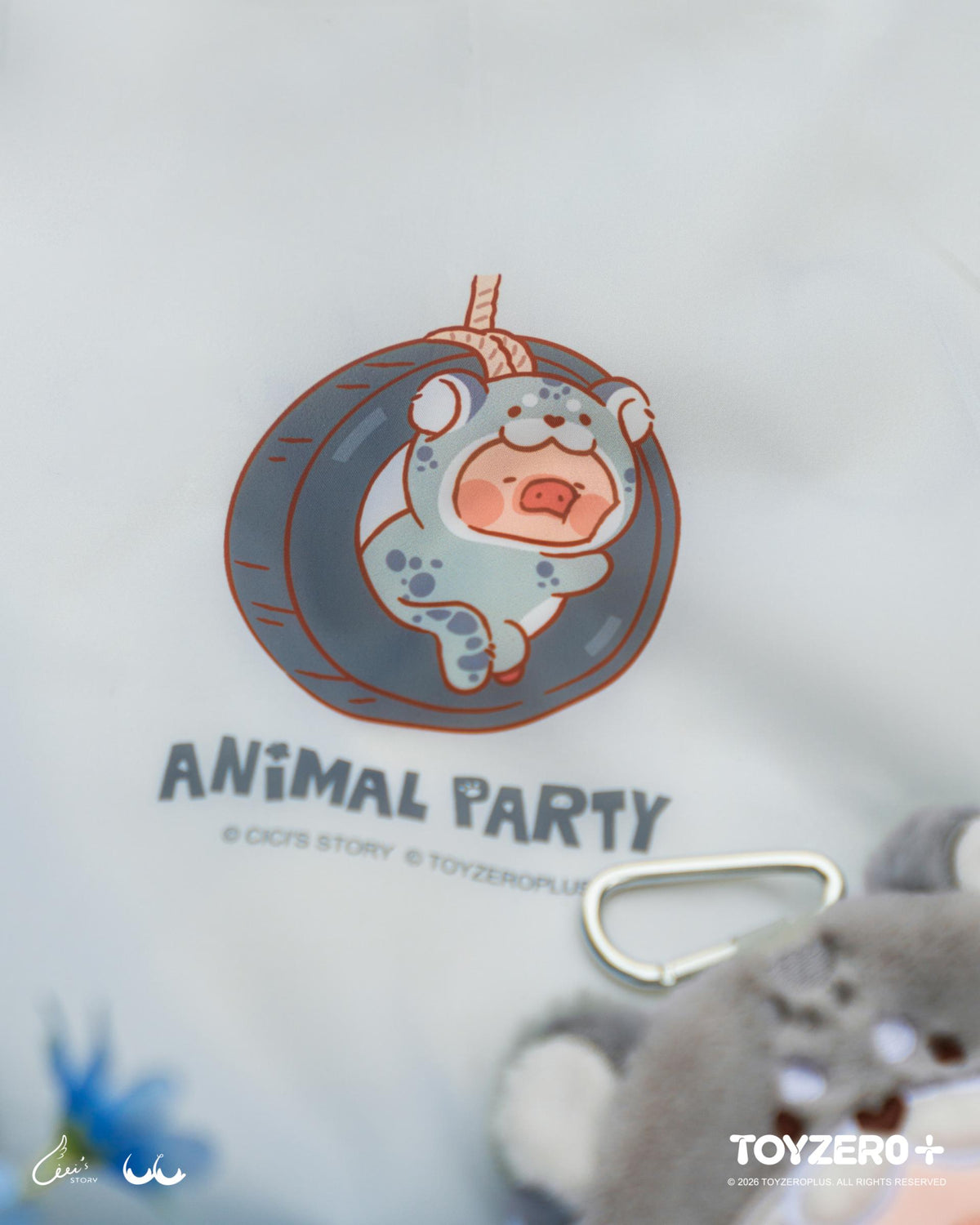 LuLu the Piggy Animal Party Vol. 2 – Eco Bag (Snow Leopard Lu ver.)