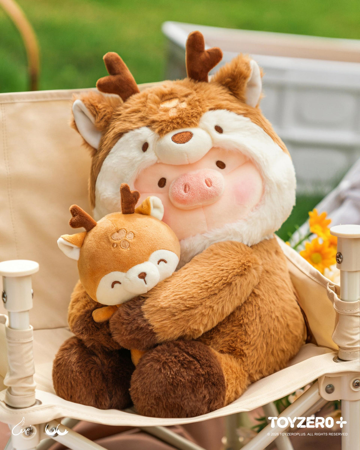 LuLu the Piggy Animal Party Vol. 2 – Big Hug Plush (Deer Lu ver.)