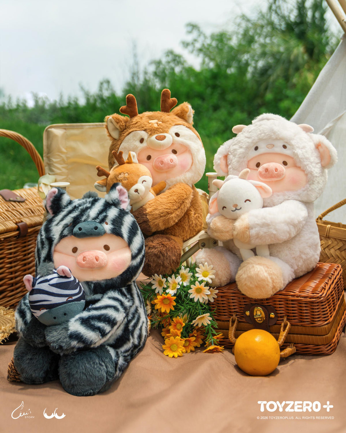 LuLu the Piggy Animal Party Vol. 2 – Big Hug Plush (Deer Lu ver.)